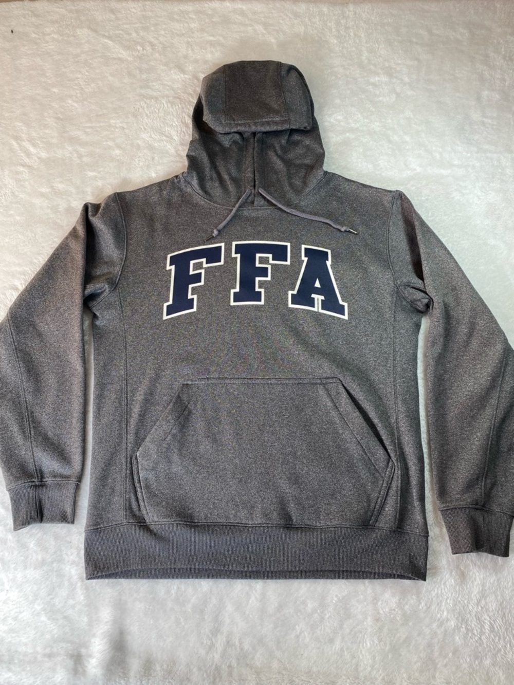 FFA Hoodie BAW Athletic Wear Grey Unisex Small S